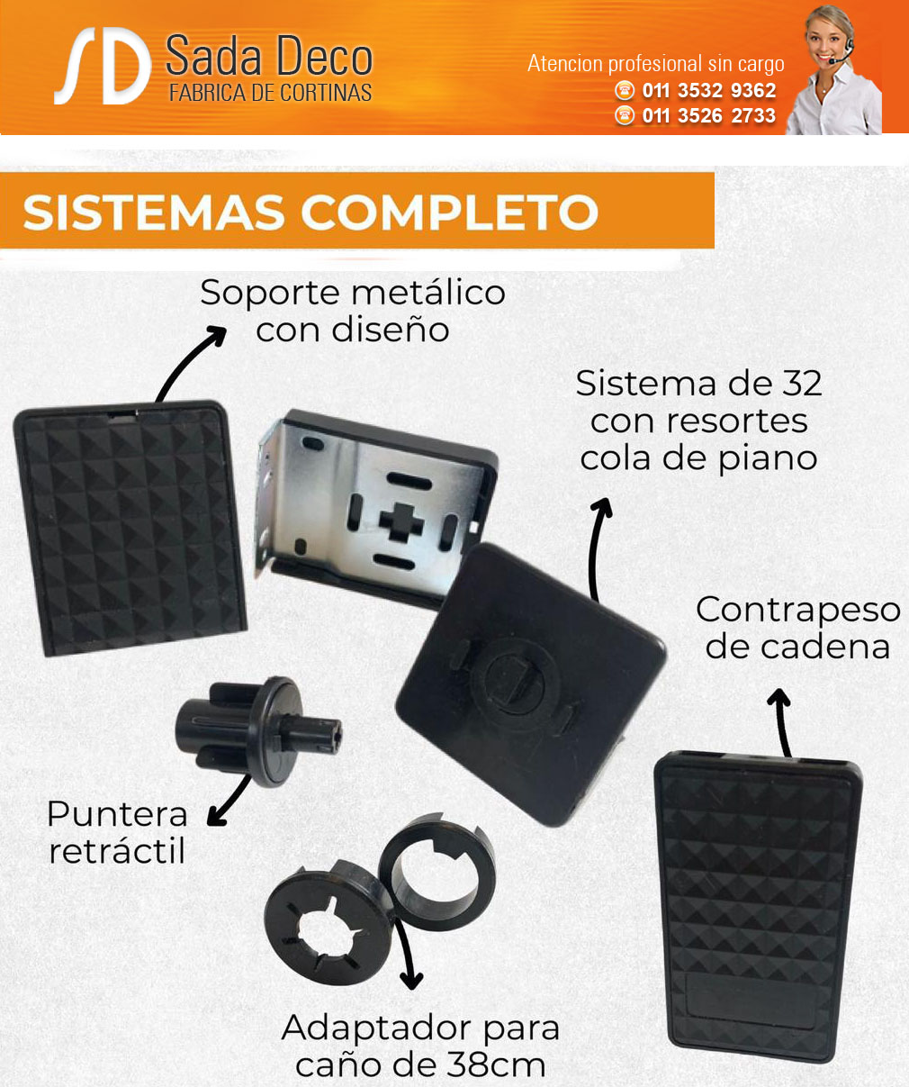 sistema 32o38 mm black sistem Negro